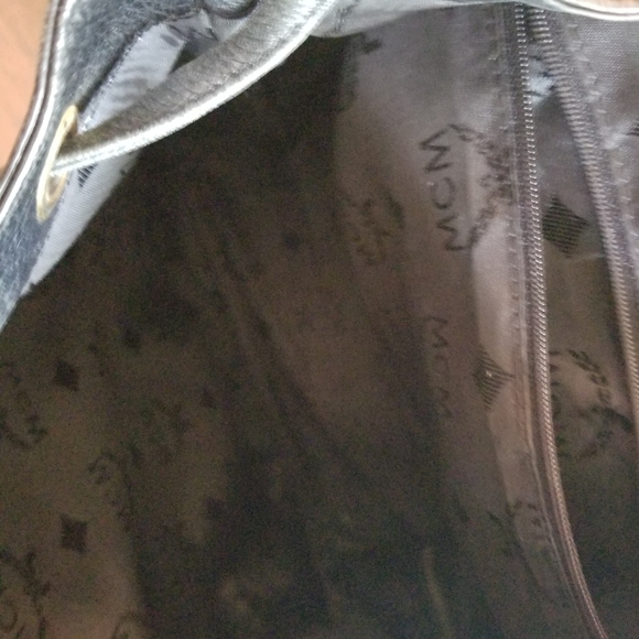 Authentic MCM Studded Black Leather Backpack in excellent used condition. - Picture 9 of 16